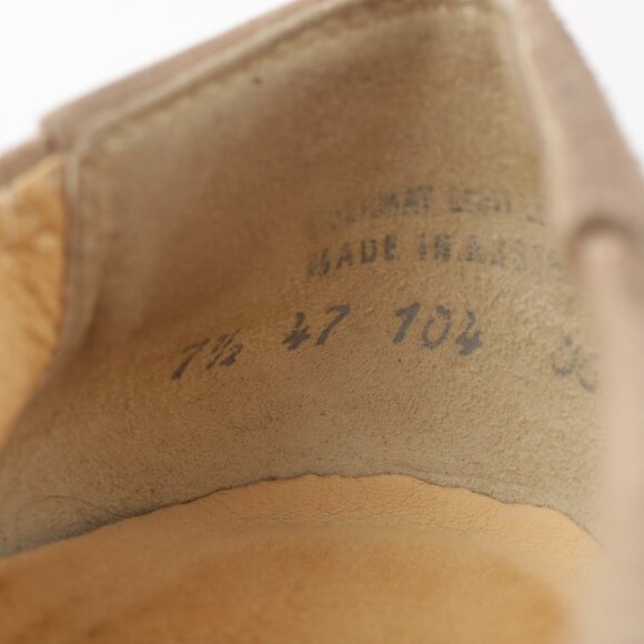 Paul Green Womens Nola Slip On Shoes Size 10 Tan Suede Rose Gold Low Wedge Bows - Picture 12 of 15